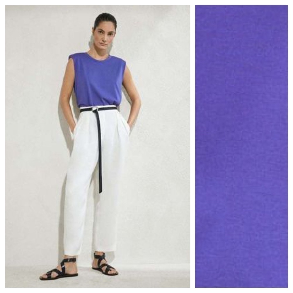 NWT. Massimo Dutti Purple Top. Size XS